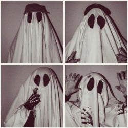 Ghost Lovers performing live in ghost costumes at The Hive in Flagstaff Arizona during their March Madness Tour indie rock show